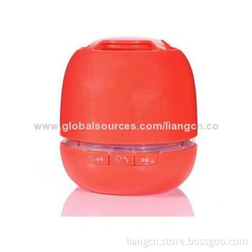2014 New Style Mini Cylindrical Bluetooth Speaker with Built-in Rechargeable Battery